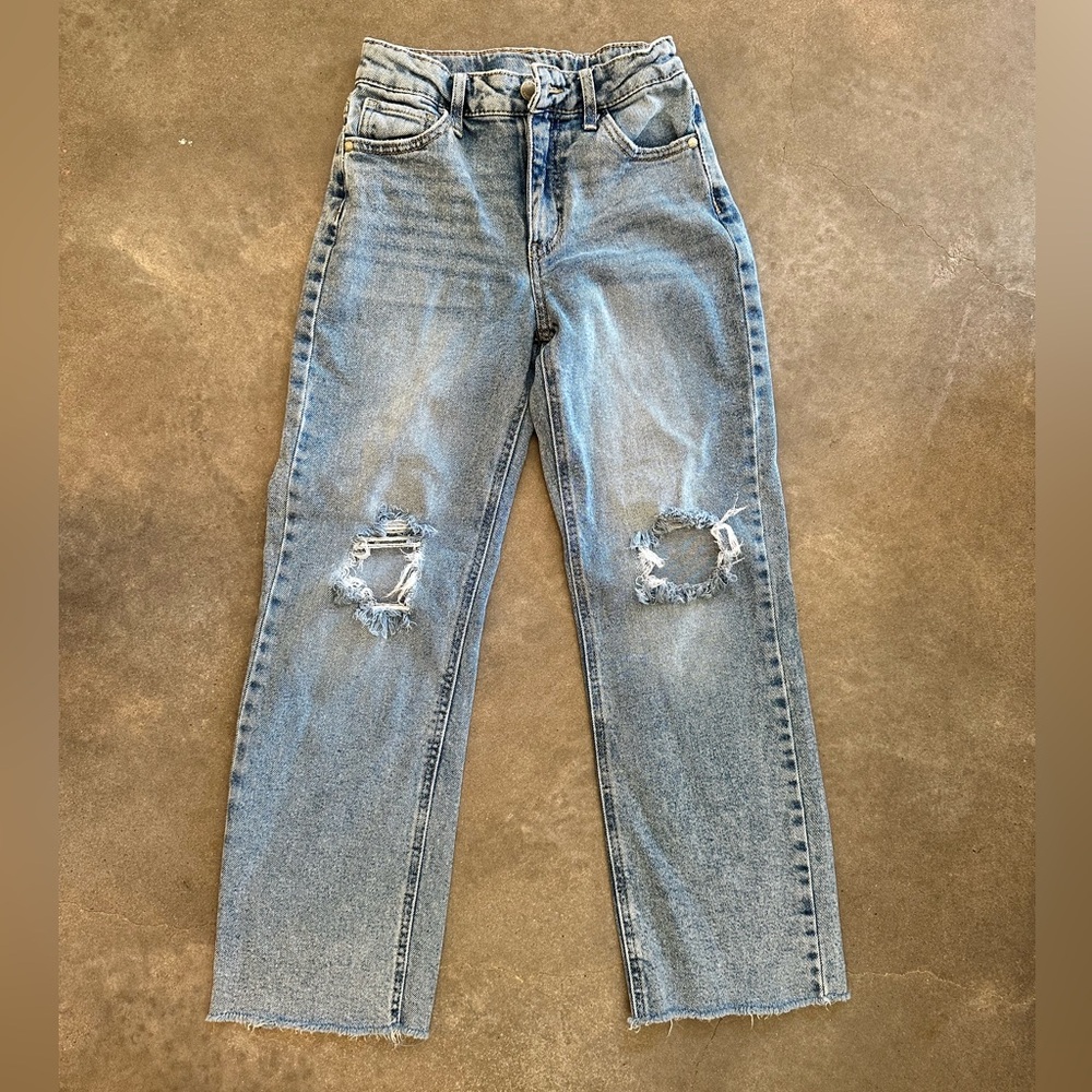 Class art Girls' High-Rise Baggy Wide Leg Jeans pre owned